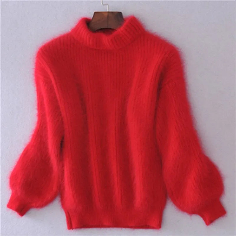 Brenda – Vintage Pullover im Angora-Look