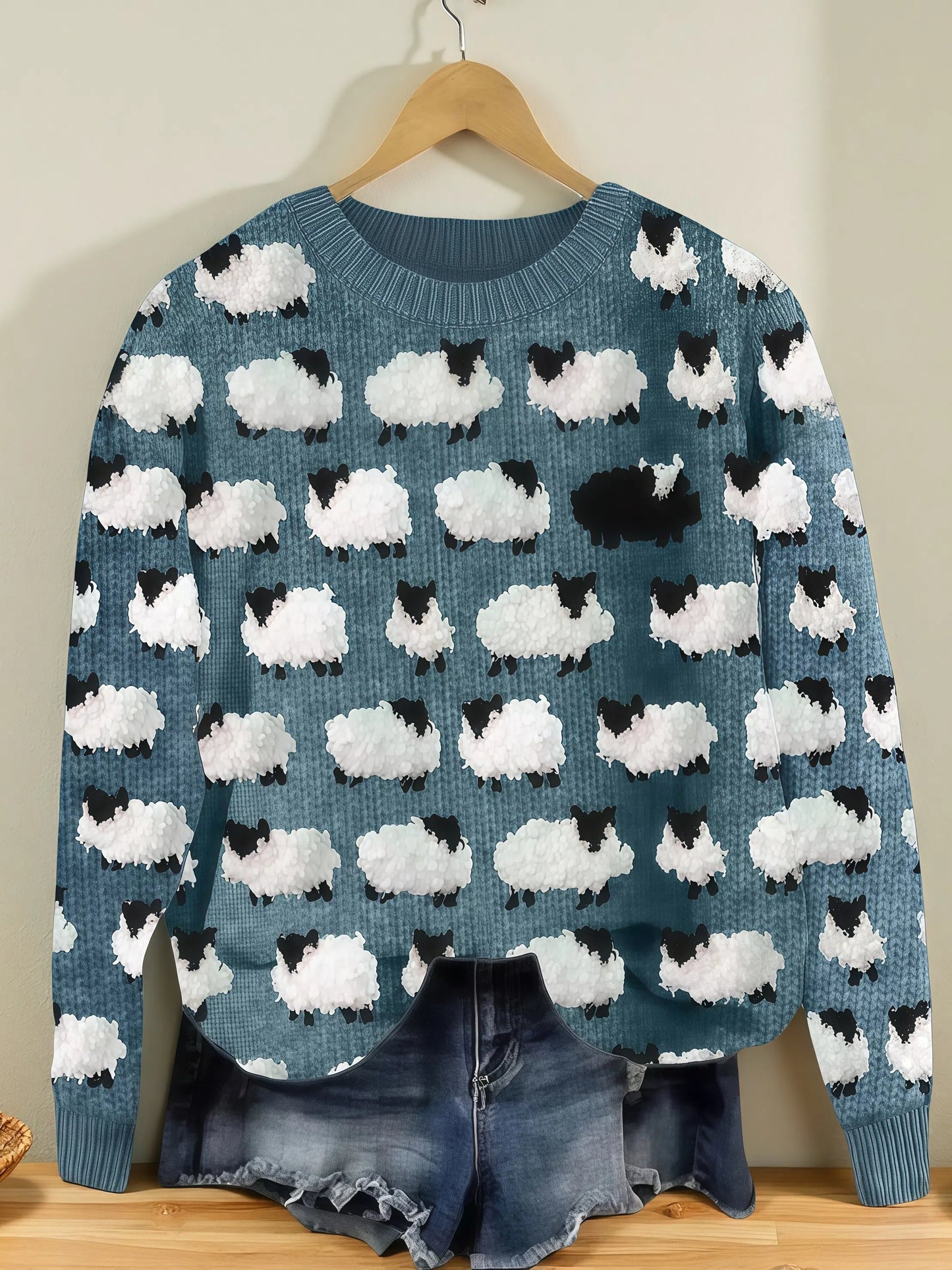 Camila - Bequemer Vintage-Pullover aus Schafwolle
