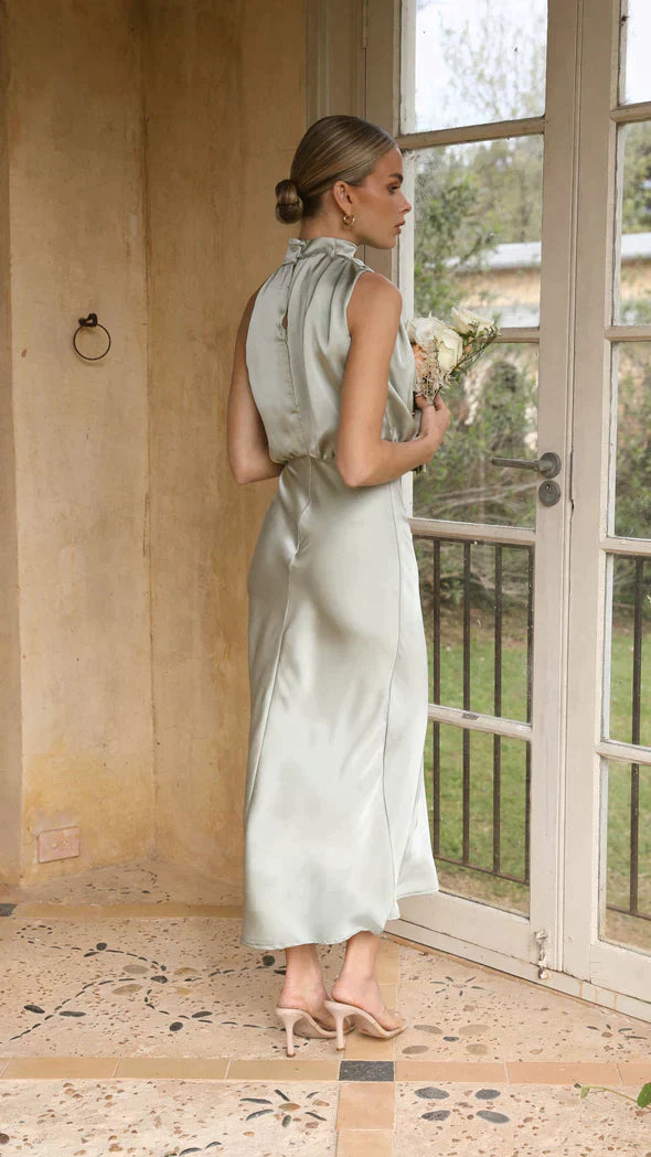 Nancy - Schillerndes, langes Damenkleid