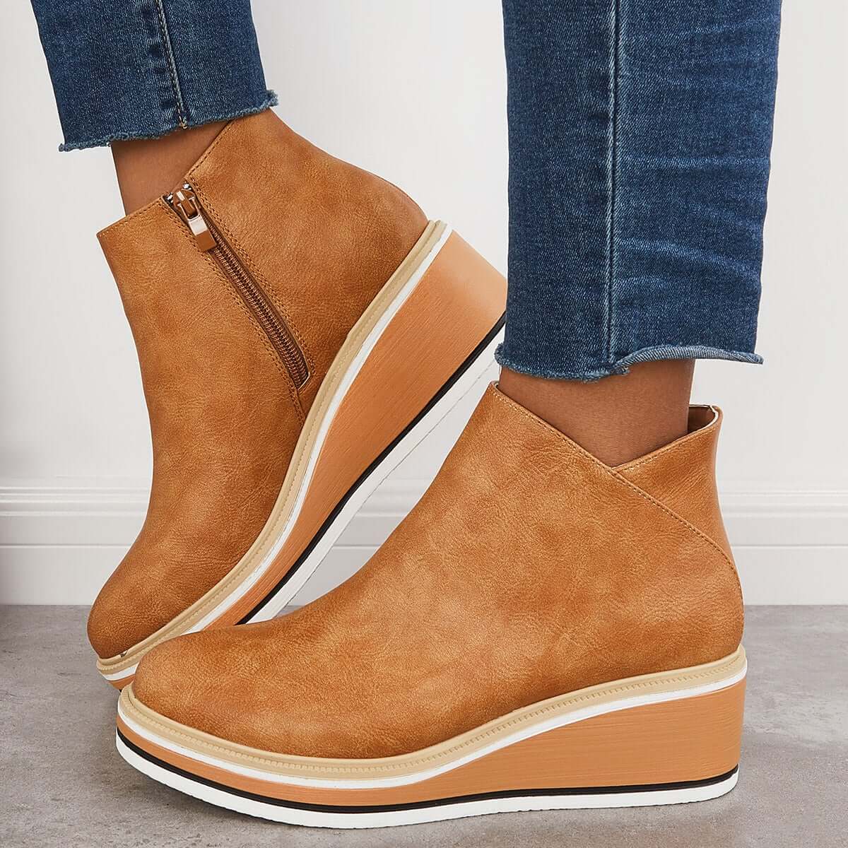 Nikkole - Lässige Lederstiefeletten für Damen