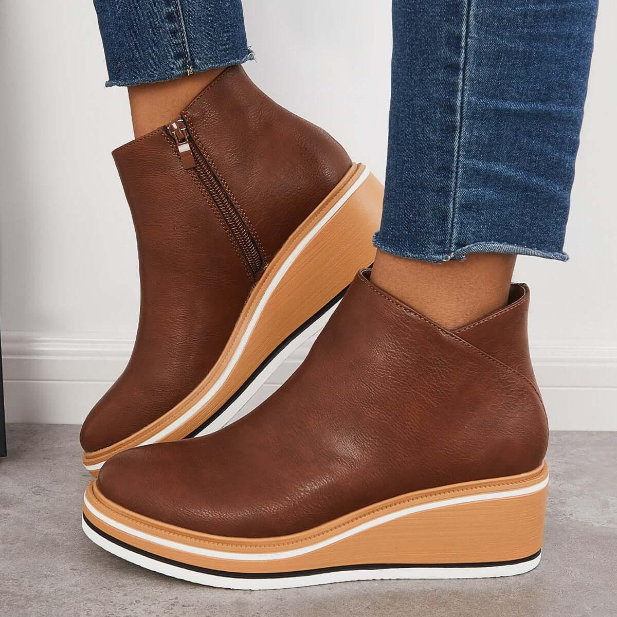 Nikkole - Lässige Lederstiefeletten für Damen