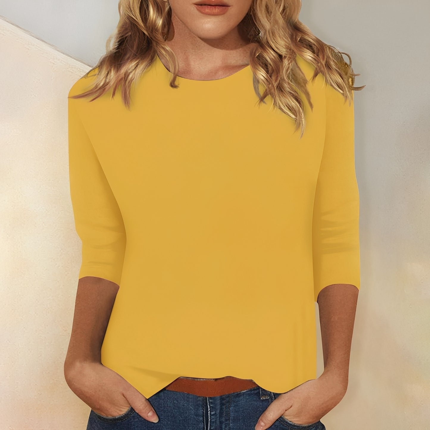 Louisa - Lässiges, schlichtes Langarmshirt für Damen