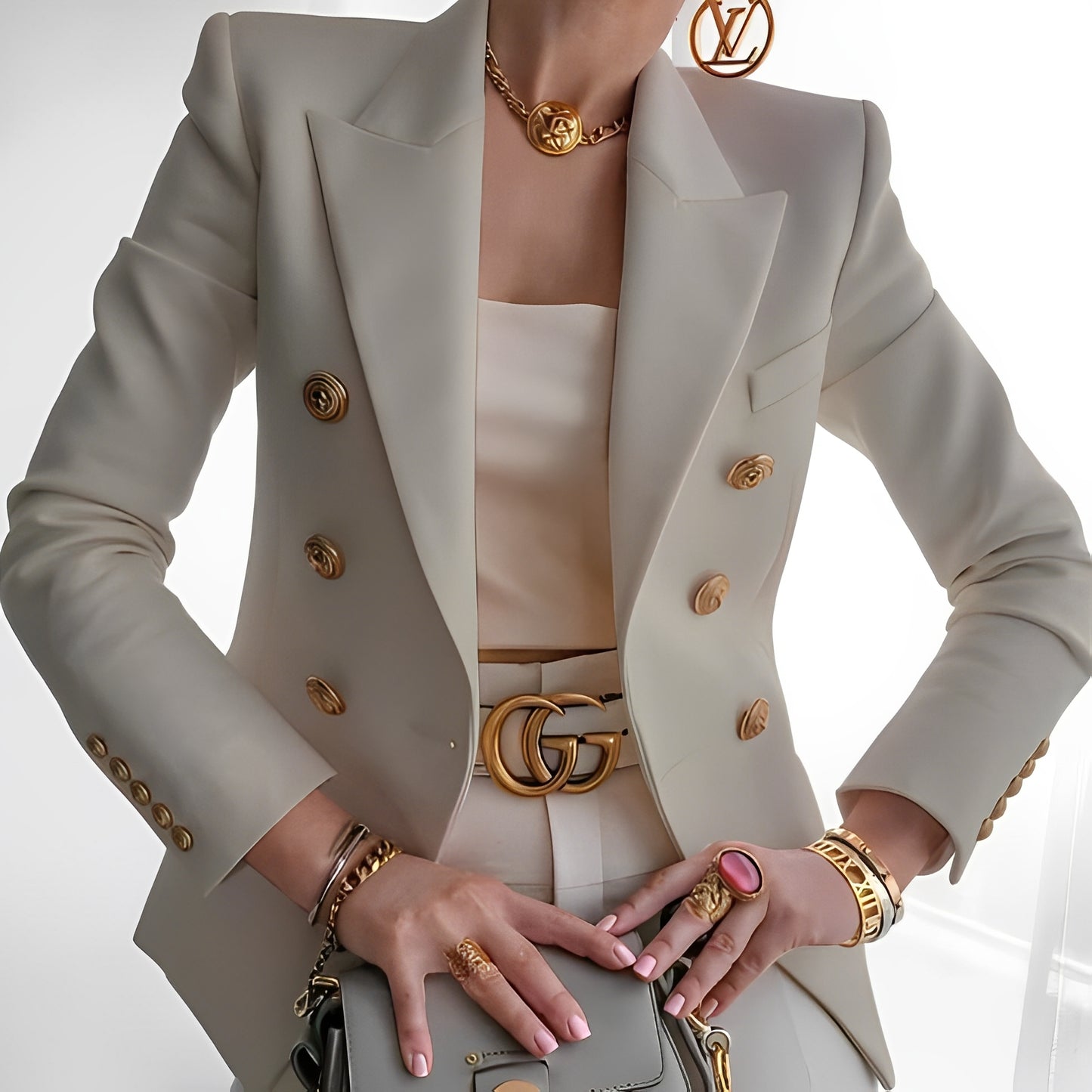 Shelley - Lässiger Blazer mit Knöpfen für Frauen