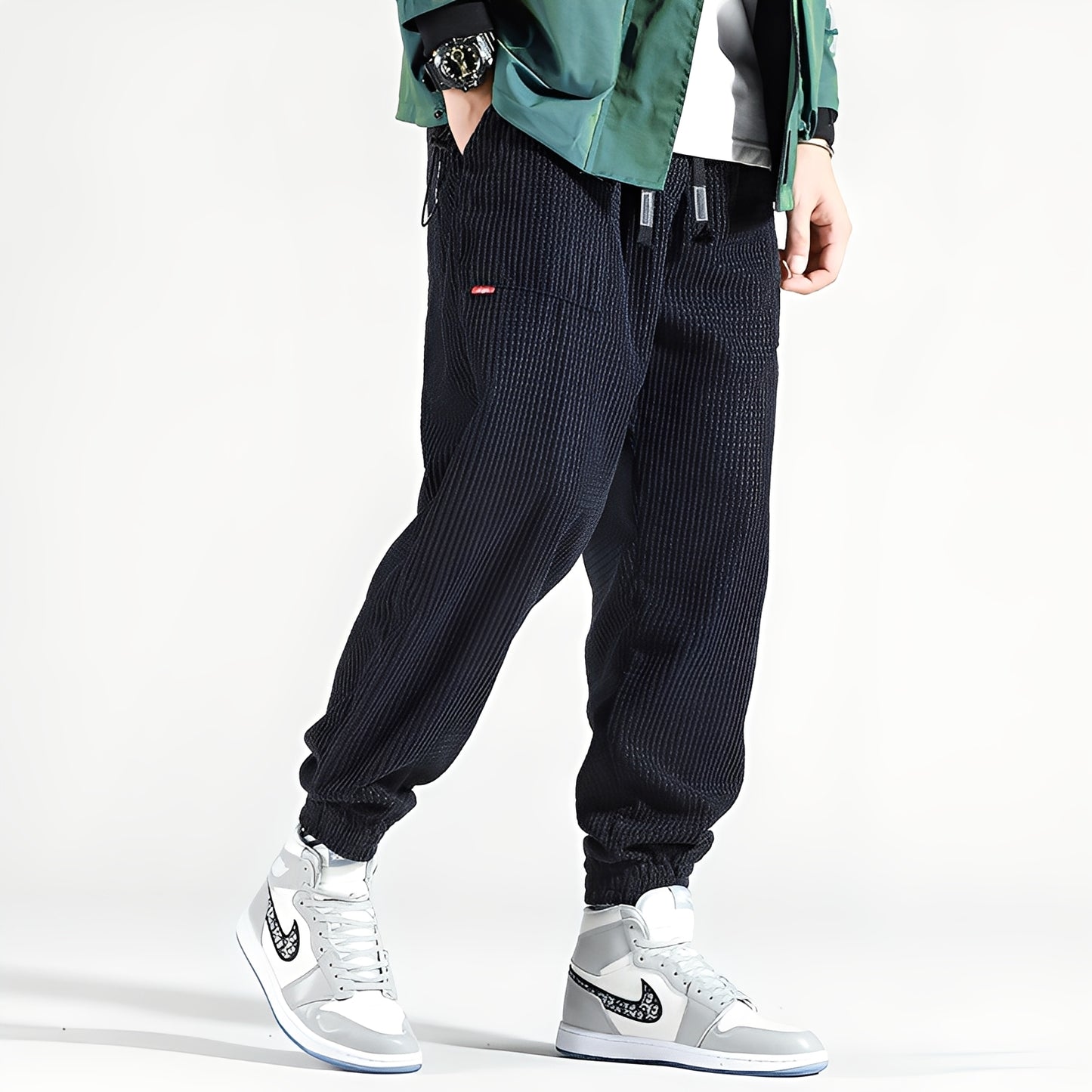 Kodey - Lässige, weite Cordhose für Herren