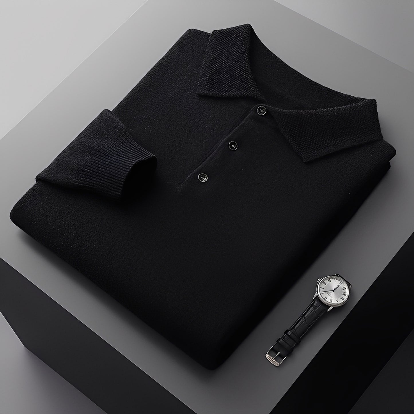 Romilly - Formeller Kaschmir-Polopullover für Herren