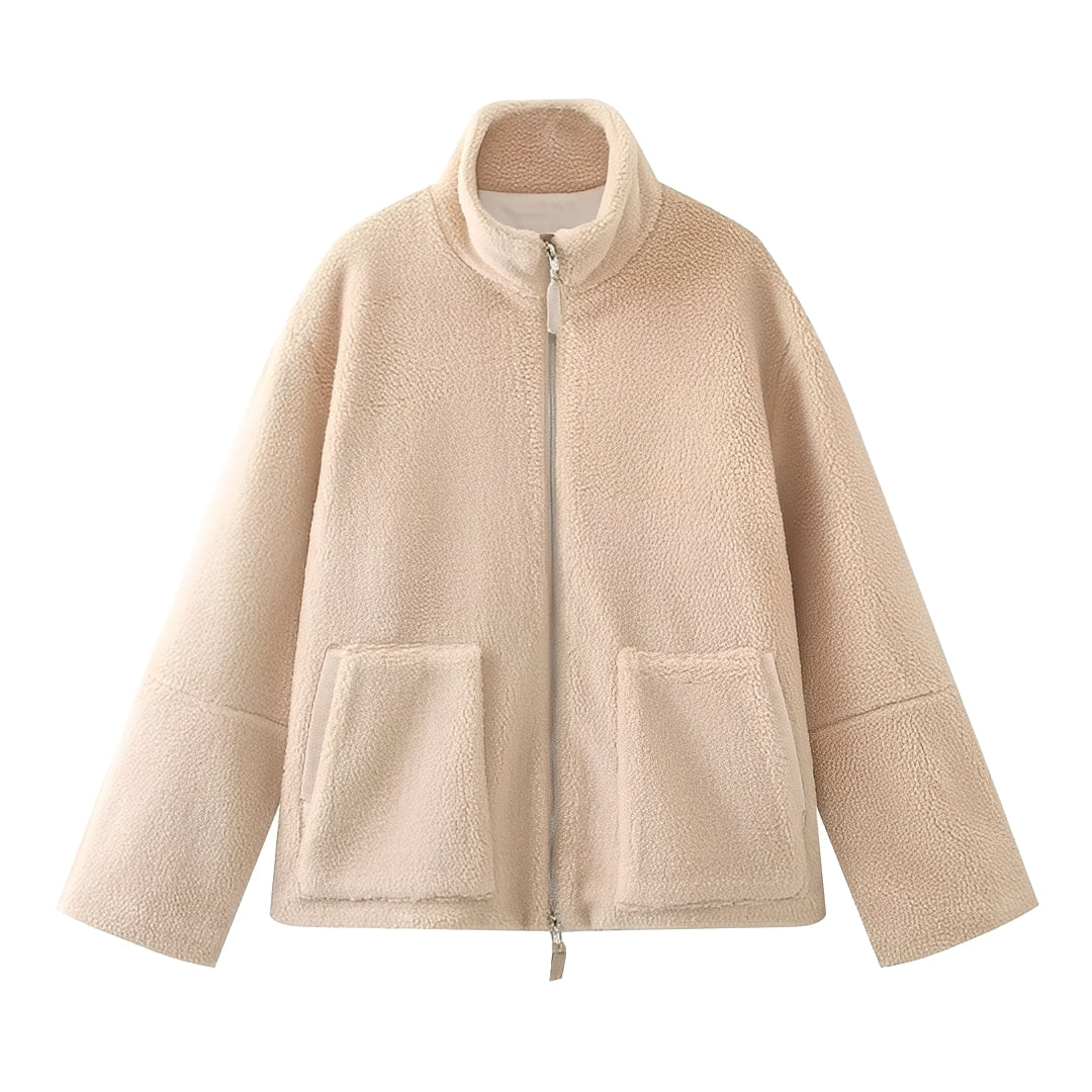 Quincy - Warmer und dicker Wollmantel mit Rollkragen für Damen