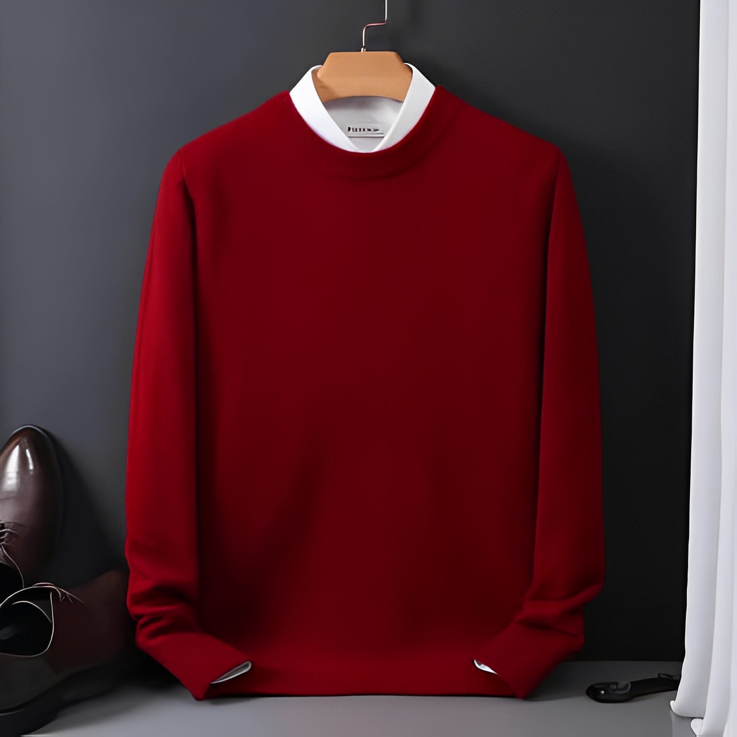 Inigo - Moderner, locker geschnittener Kaschmirpullover für Herren