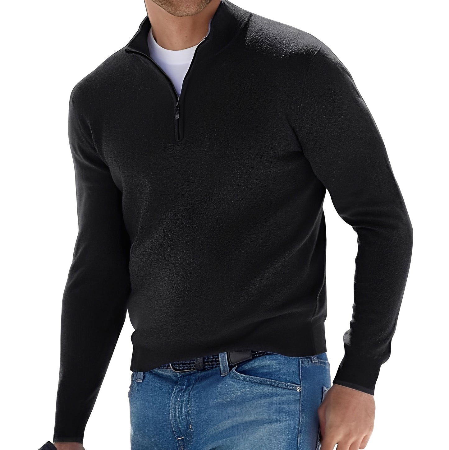 Rufus - Lässige Jacke mit Reißverschluss und hohem Kragen für Herren