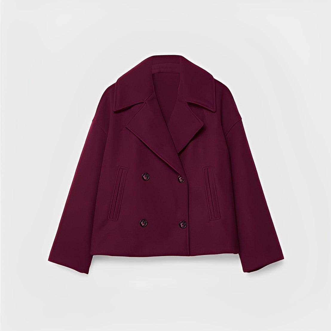 Abegail - Lässige, locker sitzende kurze Jacke für Damen