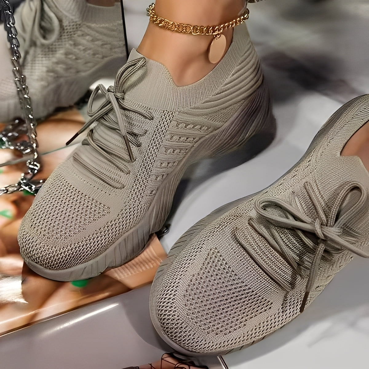 Eleanore - Freizeitschuhe mit dicken Gummisohlen für Damen