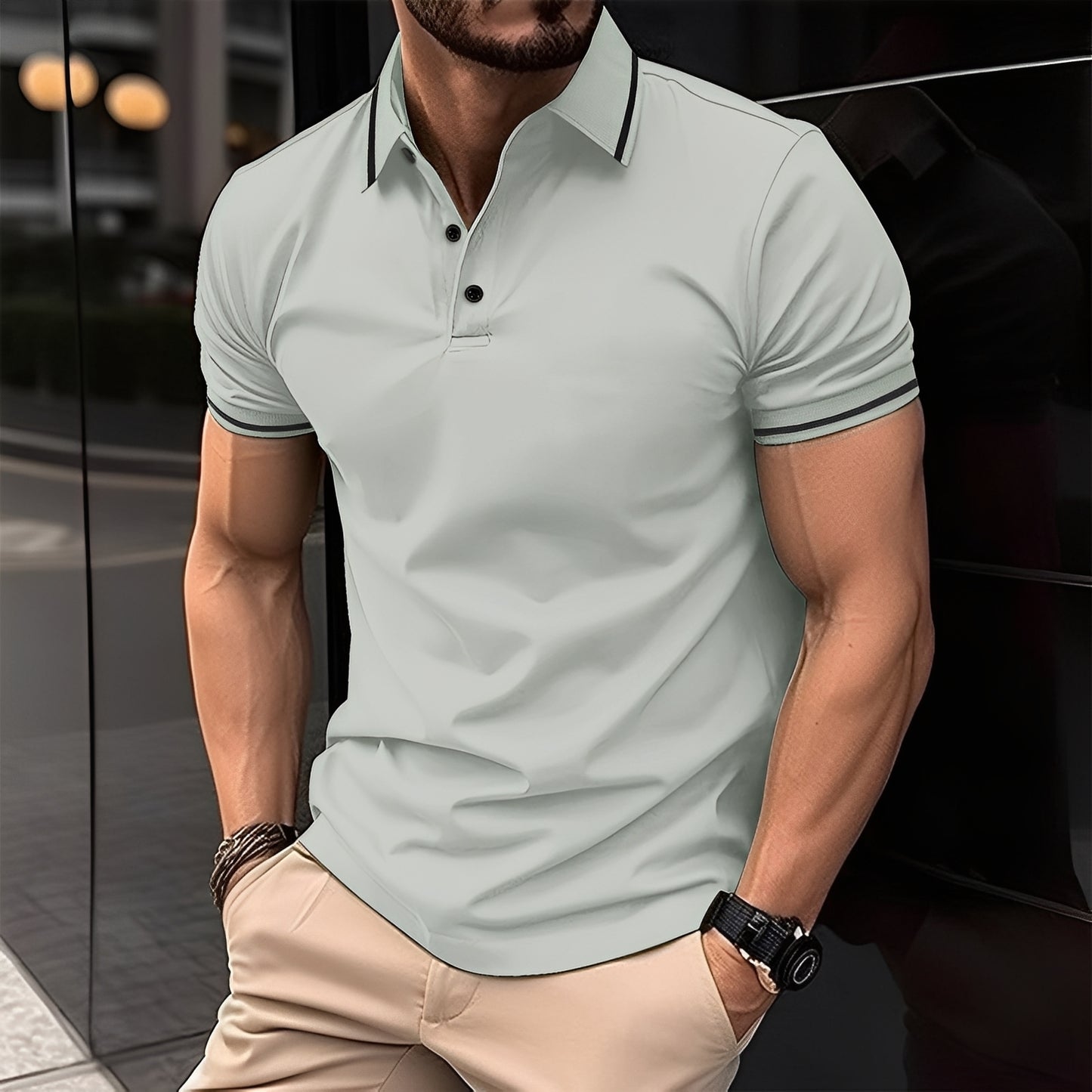 Mervyn - Lässiges, kurzärmeliges Sport-Poloshirt für Herren