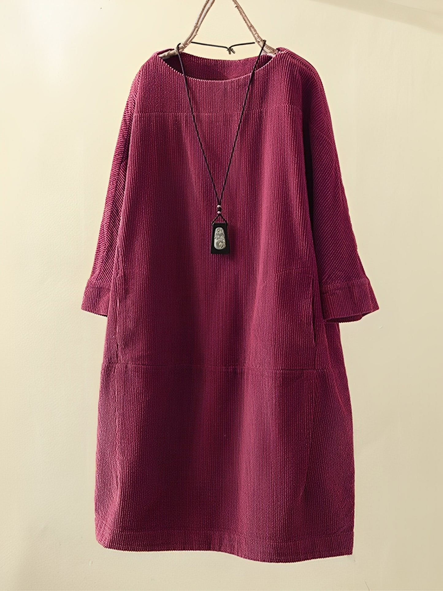 Amie - Lässiges, lockeres Cordkleid für Damen