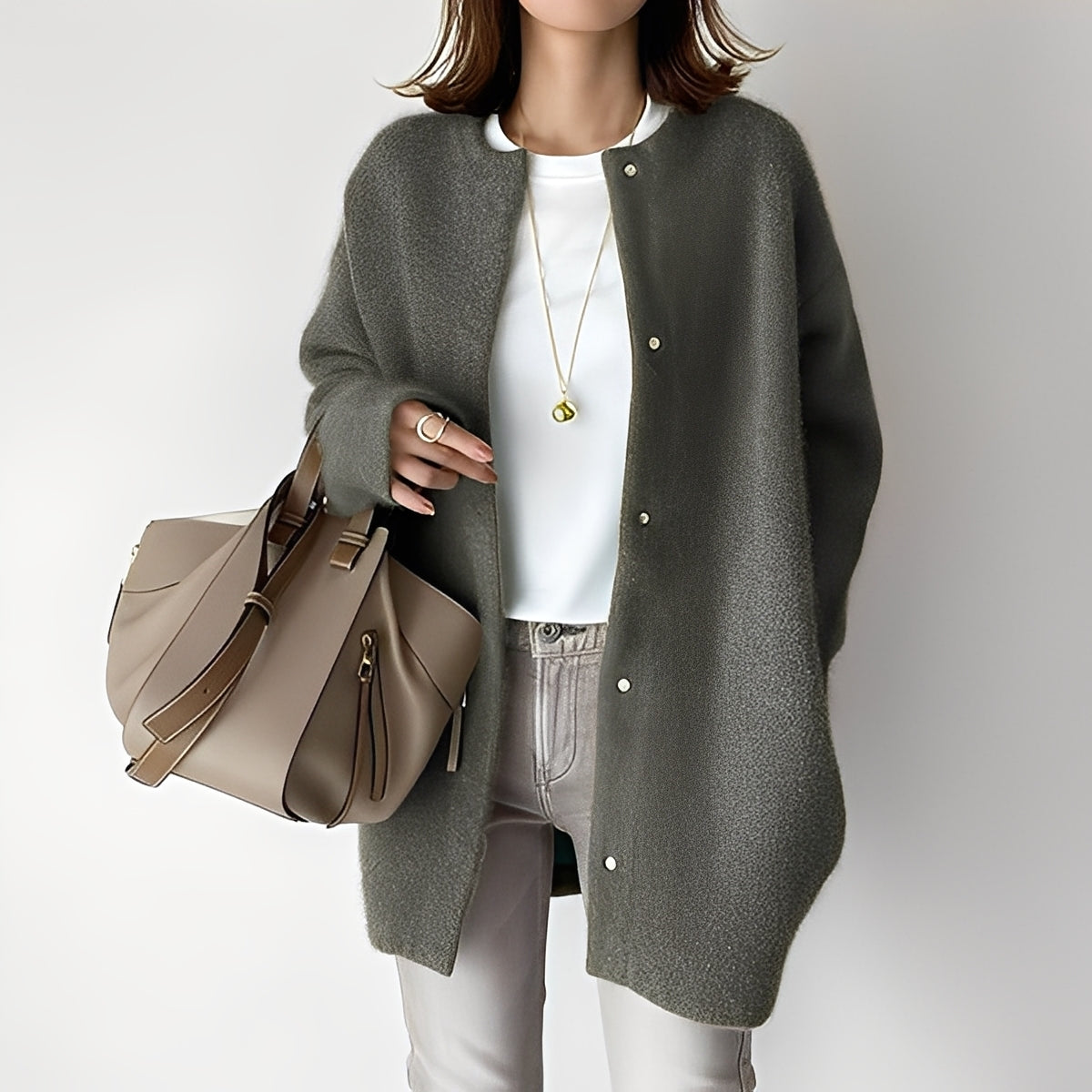 Dahlia - Stilvoller, locker sitzender Cardigan für Damen