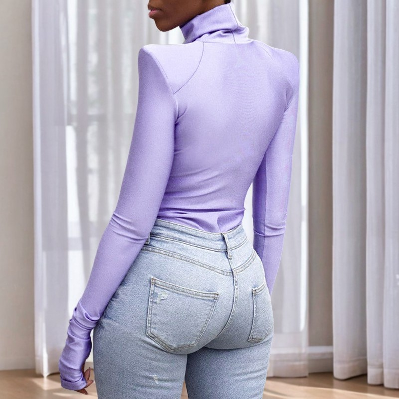 Ellery - Rollkragen-Bodysuit mit Schulterpolstern für Damen