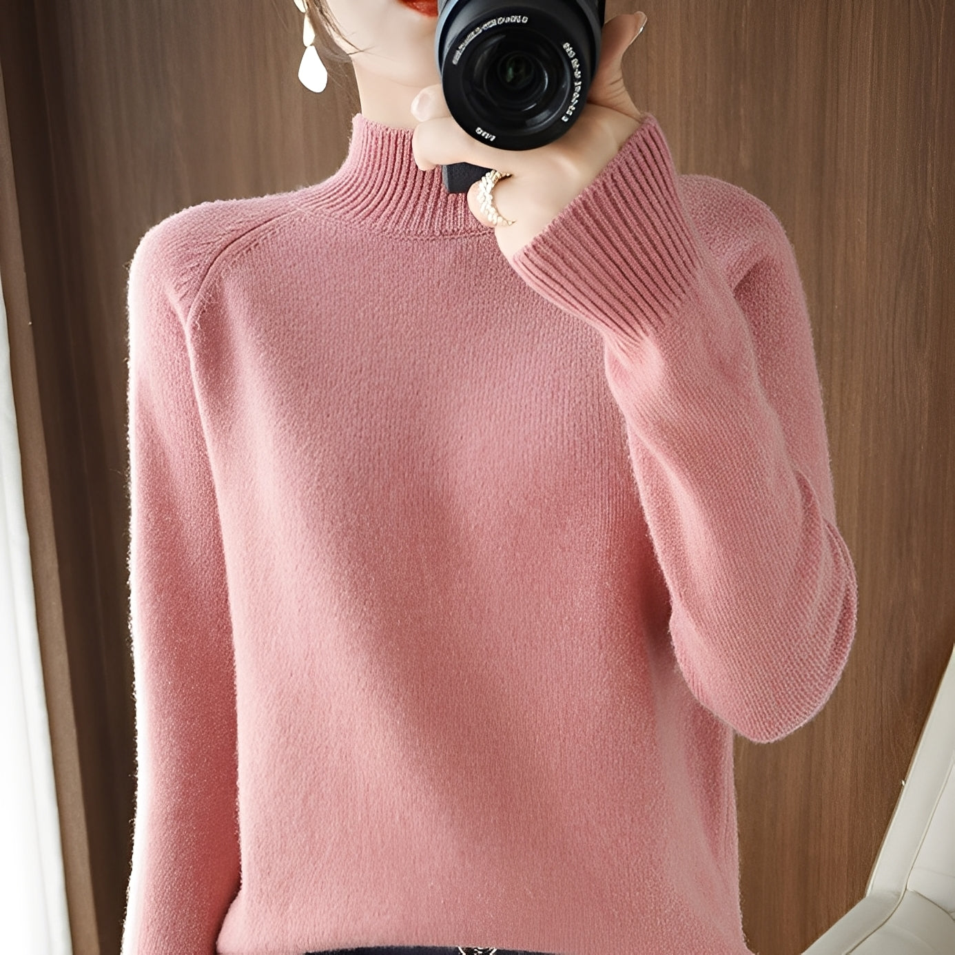 Ulyssa - Eleganter Rollkragenpullover aus Kaschmir für Damen