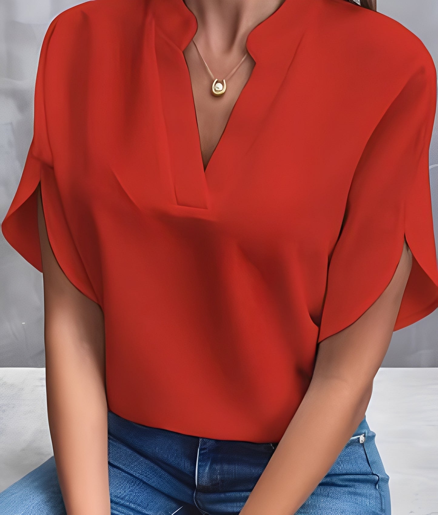 Chantelle - Schlichte Bluse mit V-Ausschnitt für Damen