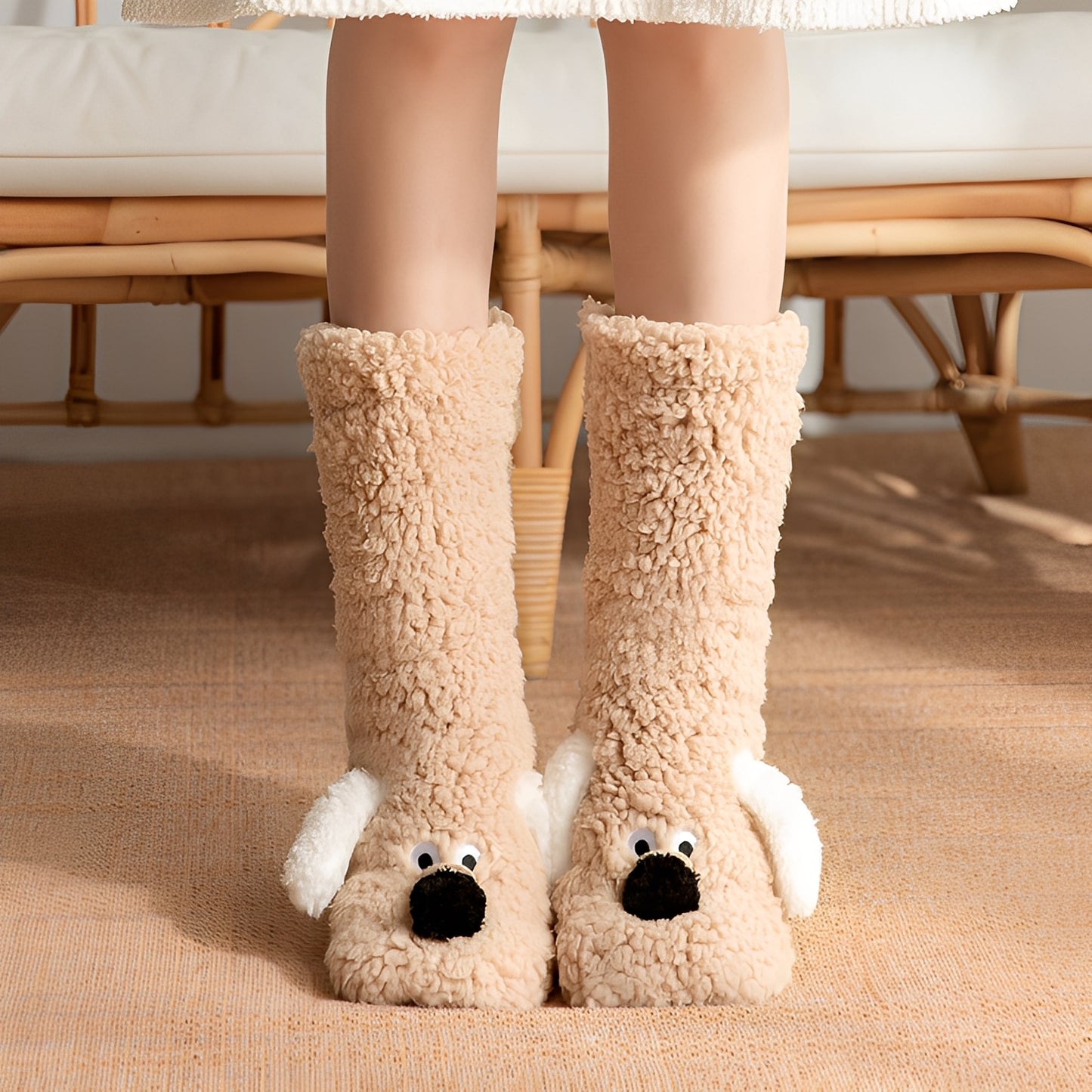 Krystelle - Stilvolle, süße, warme Bodensocken für Damen