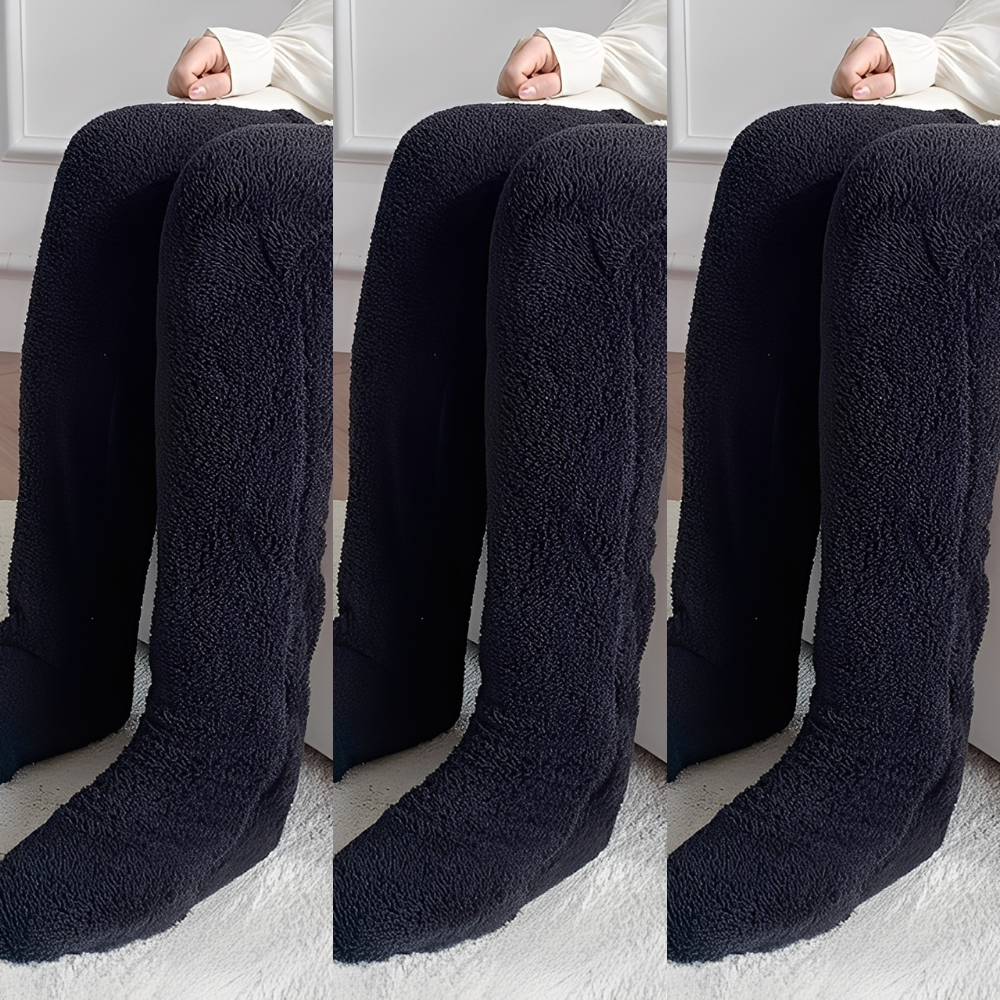 Camellia - Warme, überknielange Wintersocken für Damen