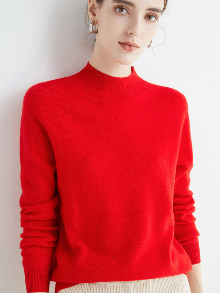 Rhoda - Einfacher Strickpullover aus Kaschmir für Damen