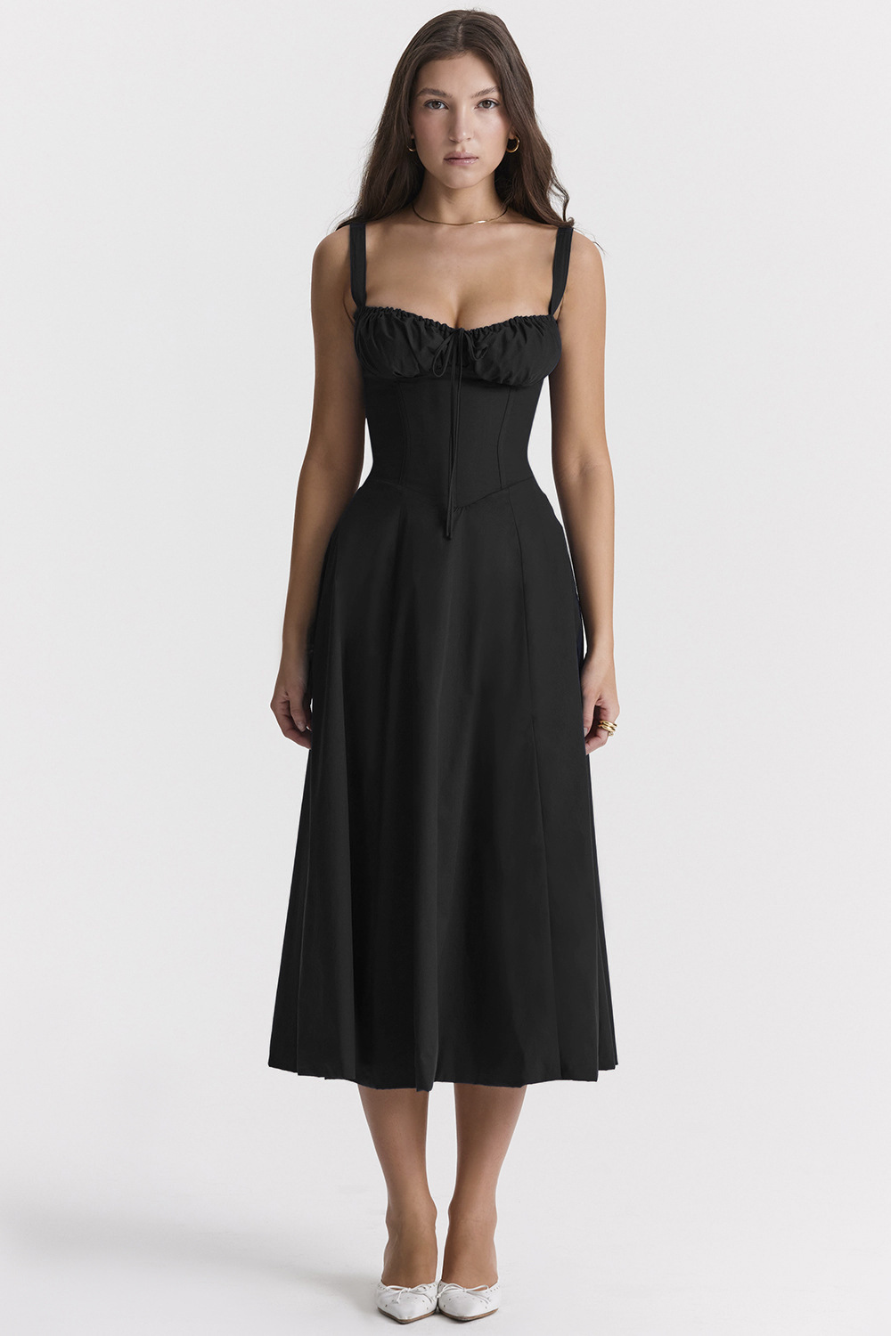 Jacqueline - Elegantes Midi-Korsettkleid für Damen