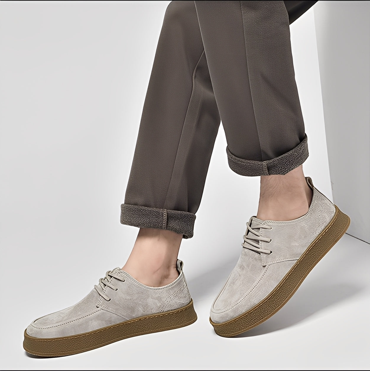 Sylvan - Formelle flache Schuhe aus Wildleder für Herren
