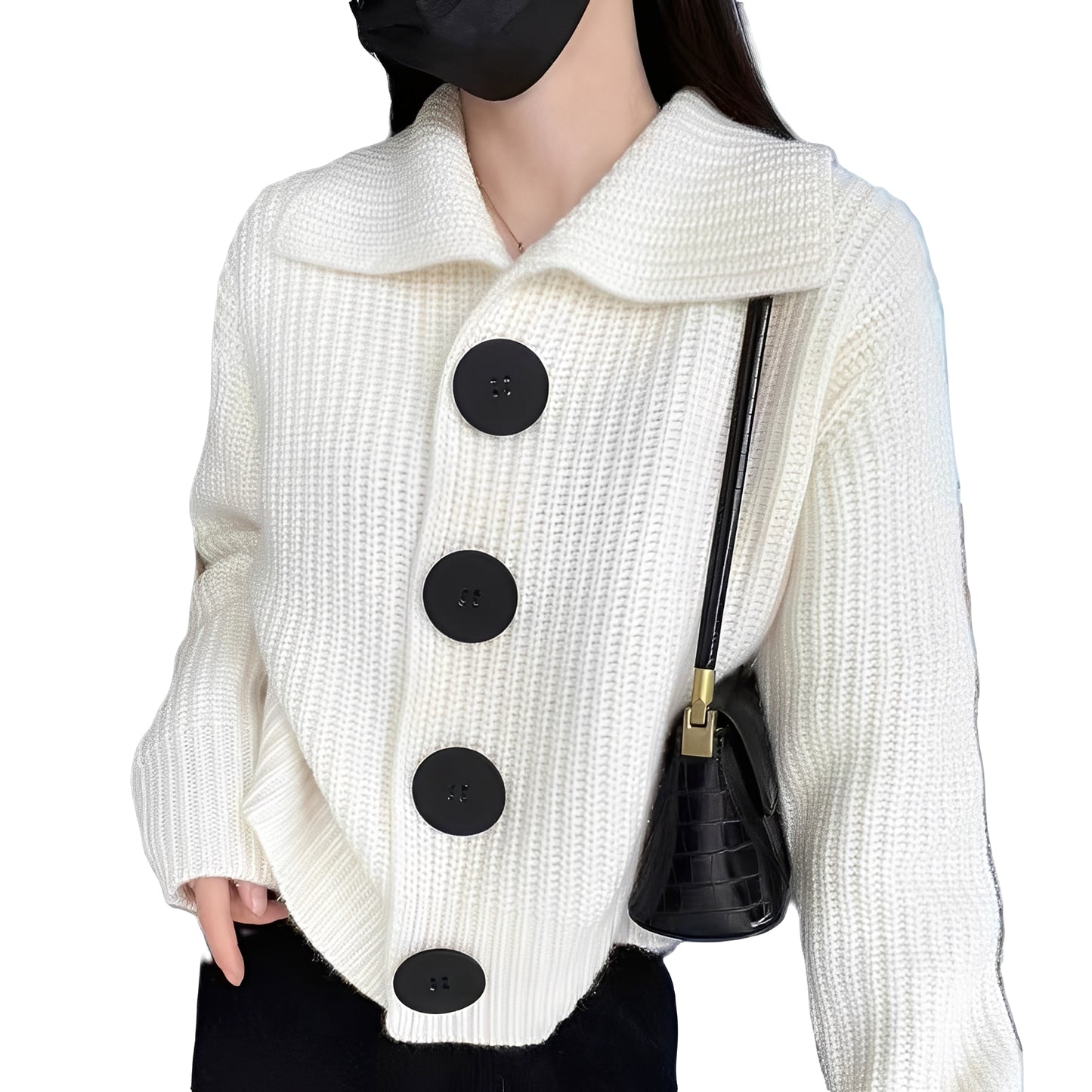Alexus - Lockerer Cardigan mit Knopfleiste für Damen