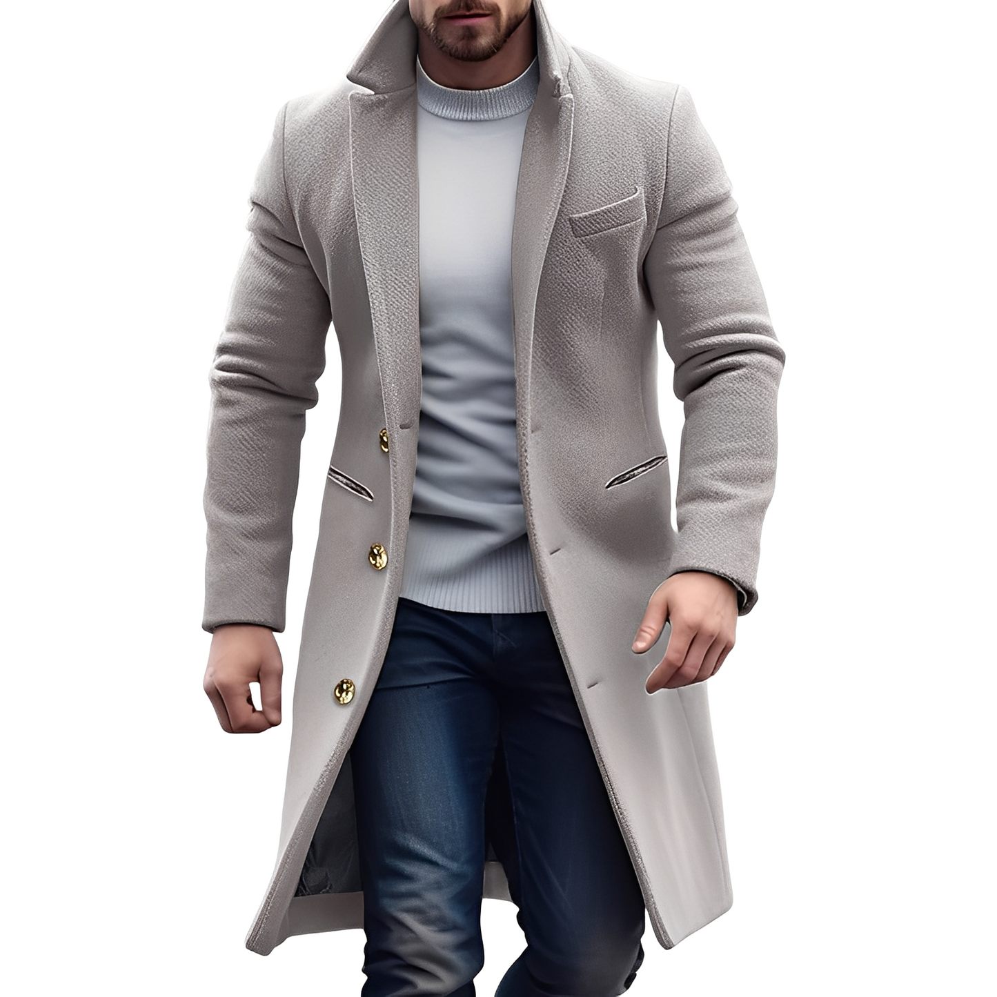 Reilly - Eleganter Woll-Trenchcoat für Herren