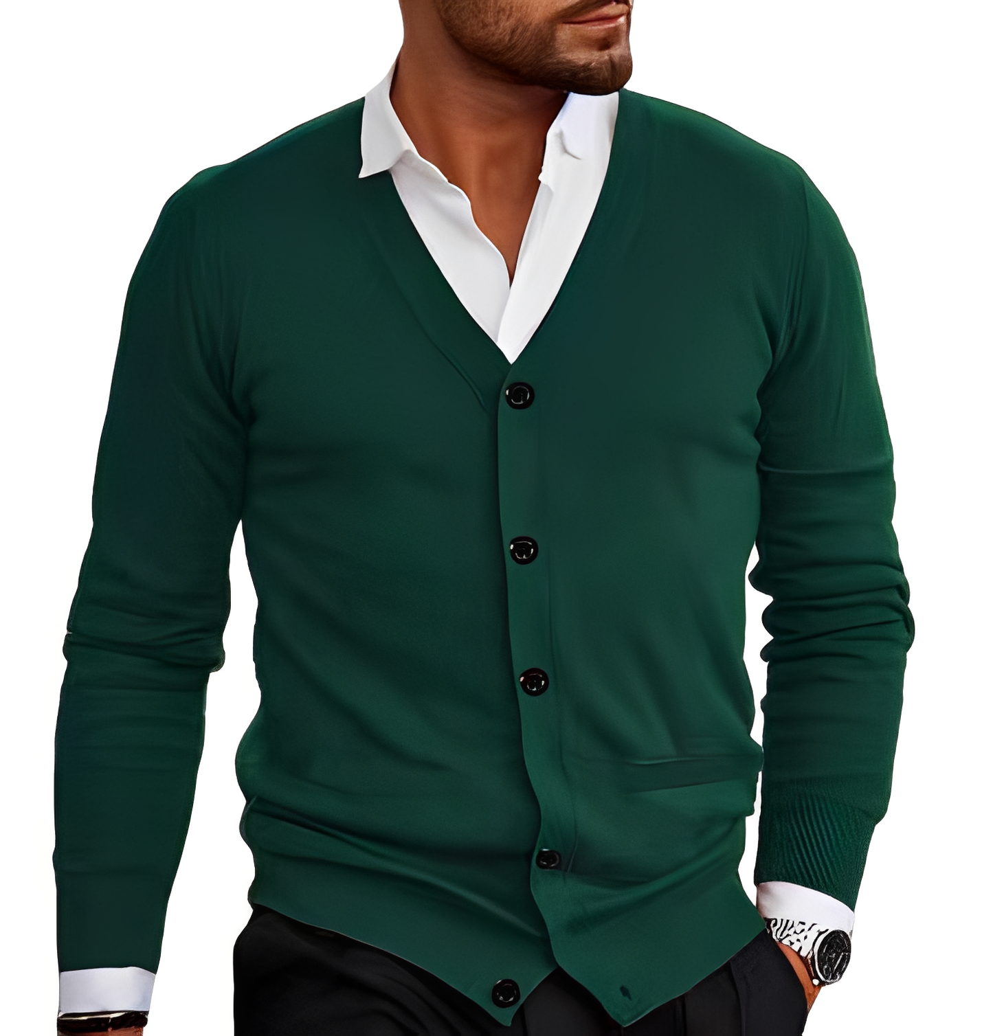 Terrell - Lässige Strickjacke mit Taschen für Herren
