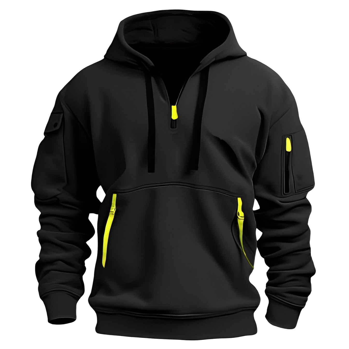 Burton - Lockerer Hoodie mit halbem Reißverschluss für Herren