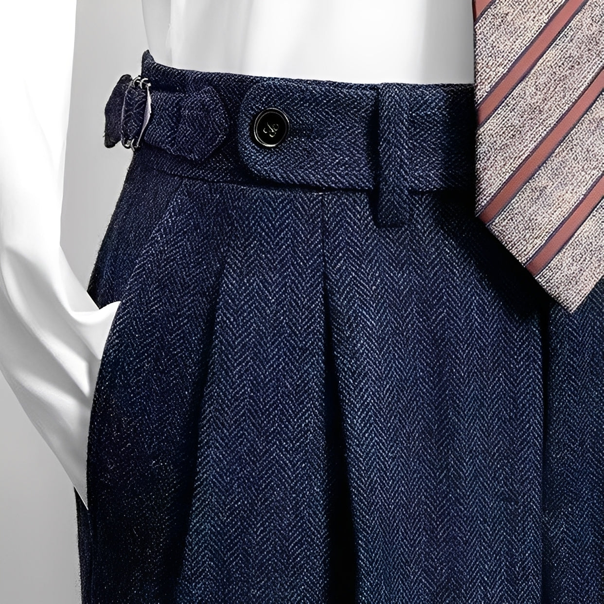 Osbert - Lässige Tweed-Wollhose für Herren