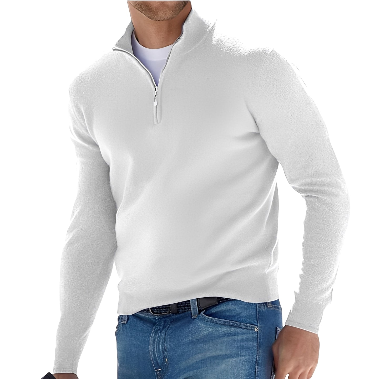 Rufus - Lässige Jacke mit Reißverschluss und hohem Kragen für Herren