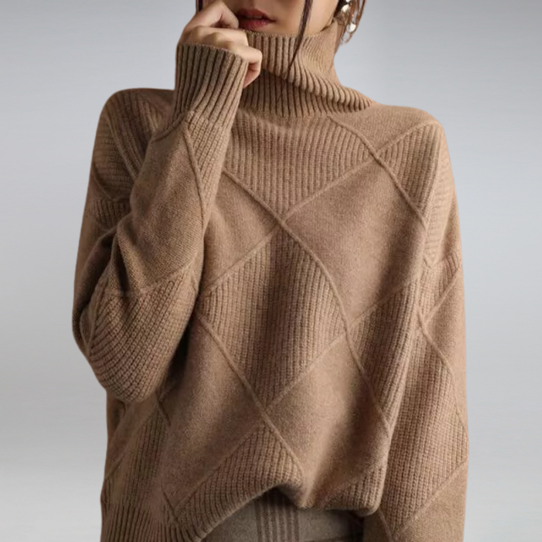 Ashlie - Gemütlicher, warmer Rollkragenpullover für Damen