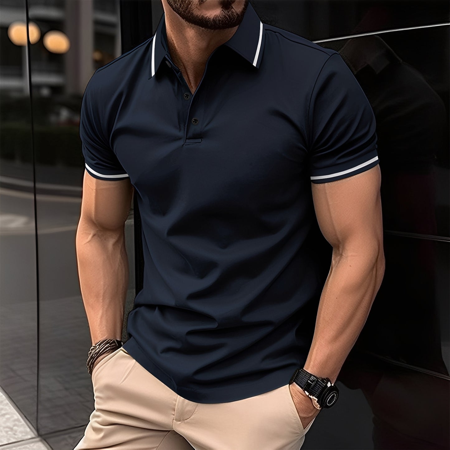 Mervyn - Lässiges, kurzärmeliges Sport-Poloshirt für Herren