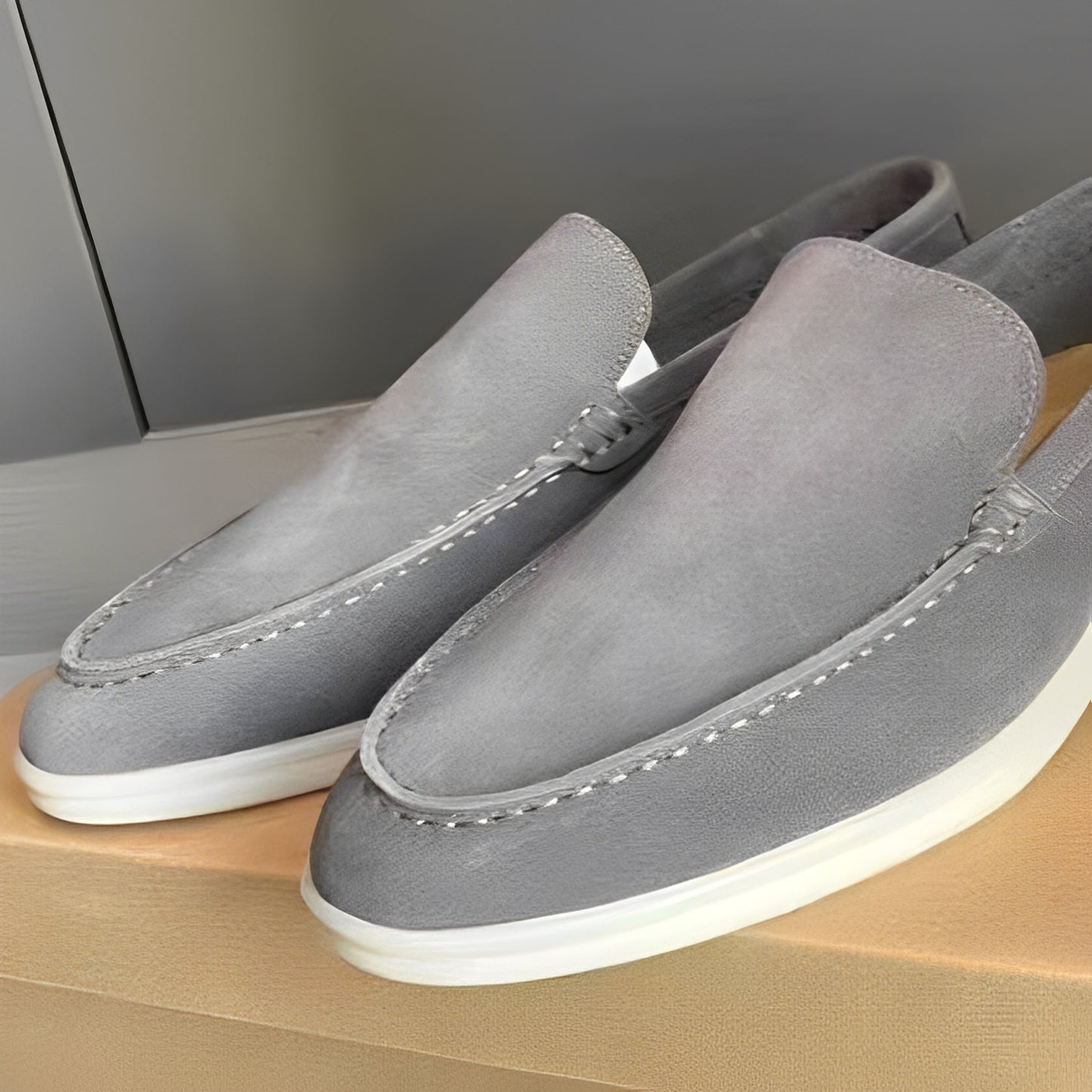 Dominick - Flache Wildleder-Loafer für Herren