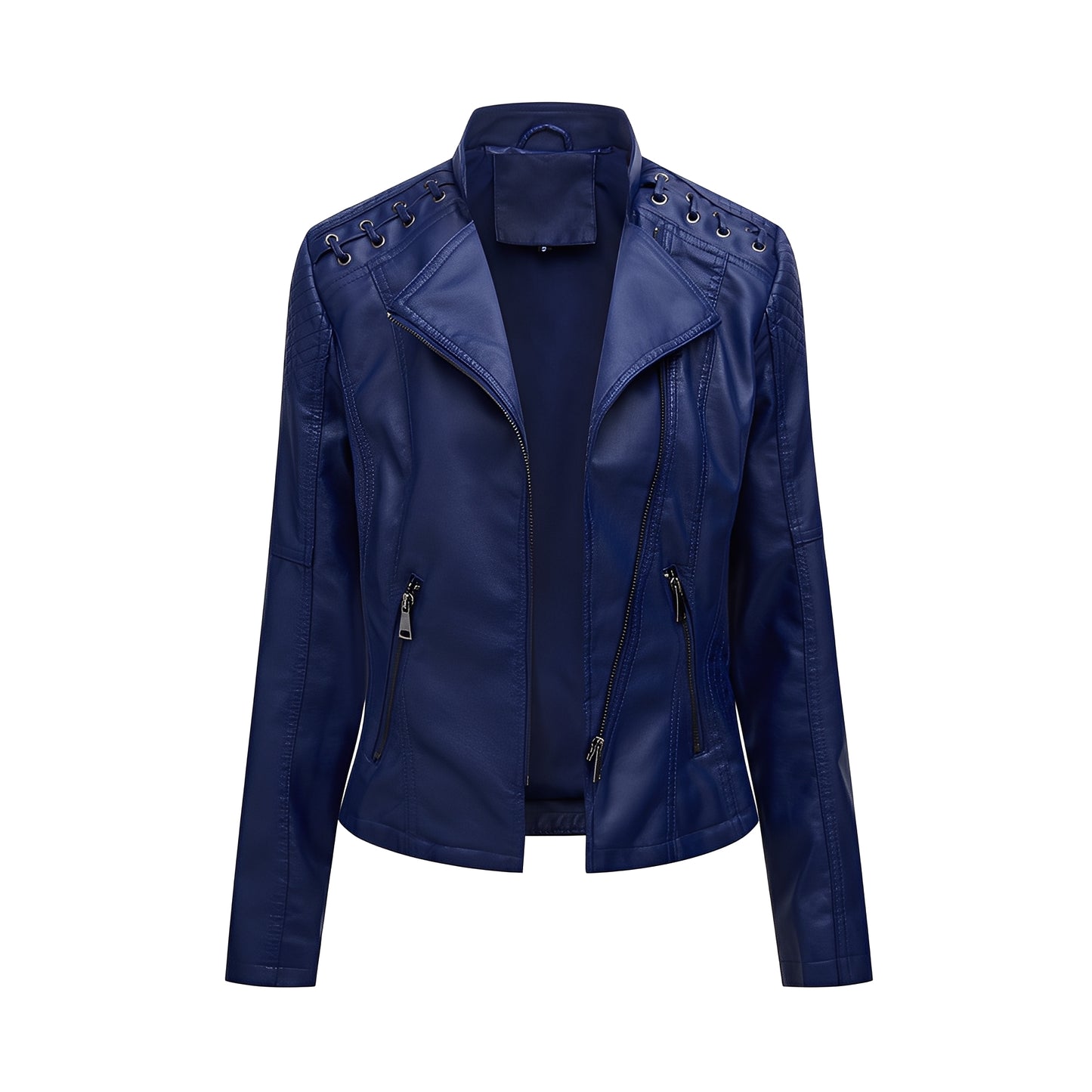 Narelle - Stilvolle, schmale kurze Lederjacke für Damen