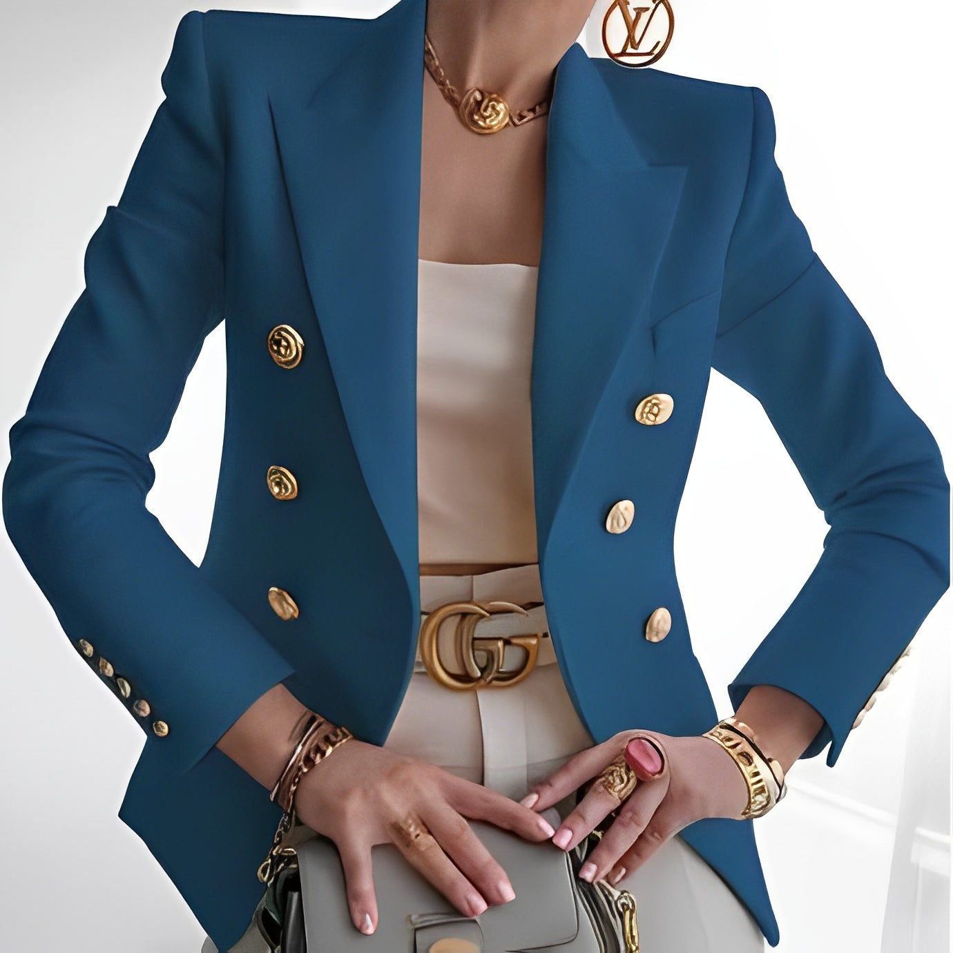 Shelley - Lässiger Blazer mit Knöpfen für Frauen