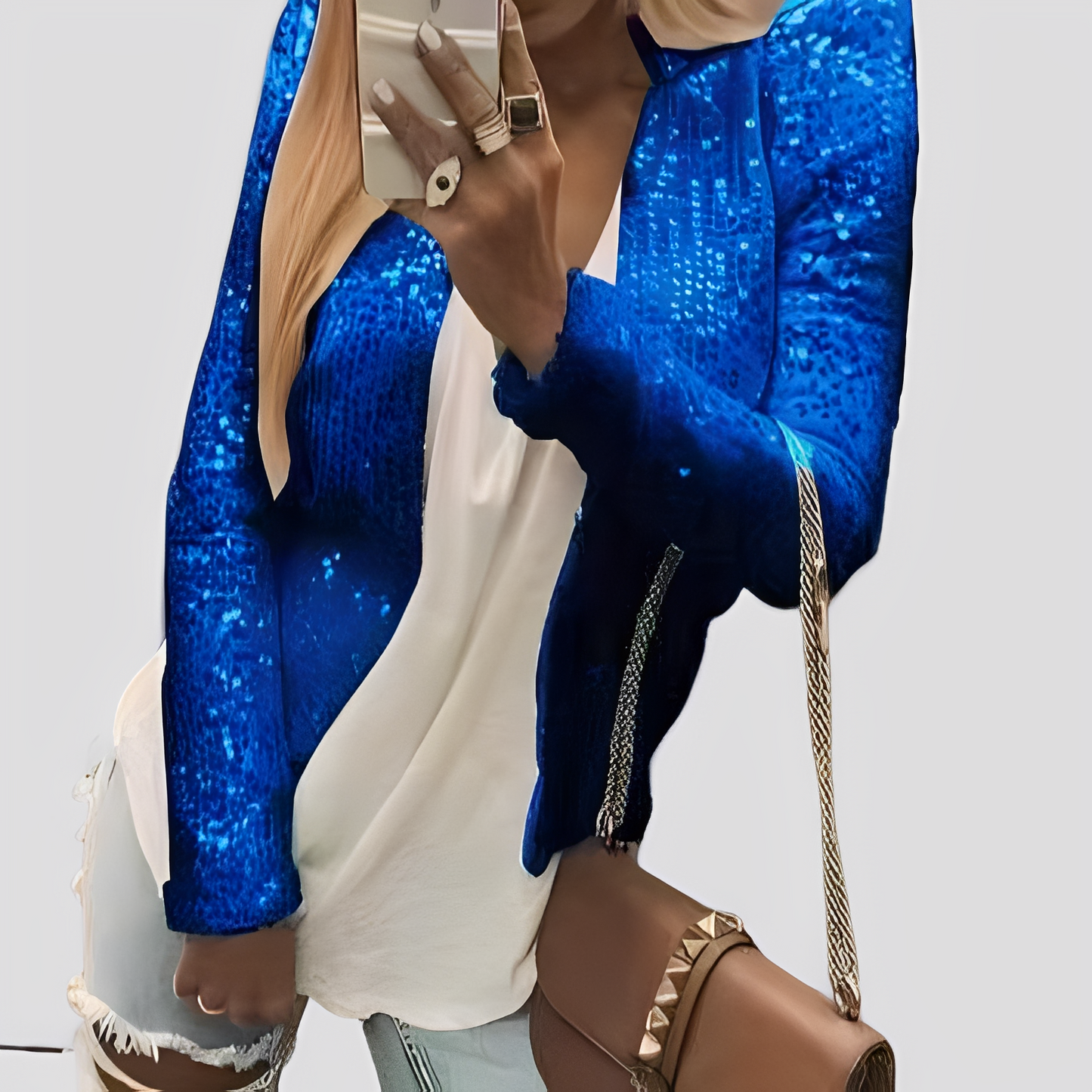 Shannen - Stilvoller Blazer mit Glitzer für Damen