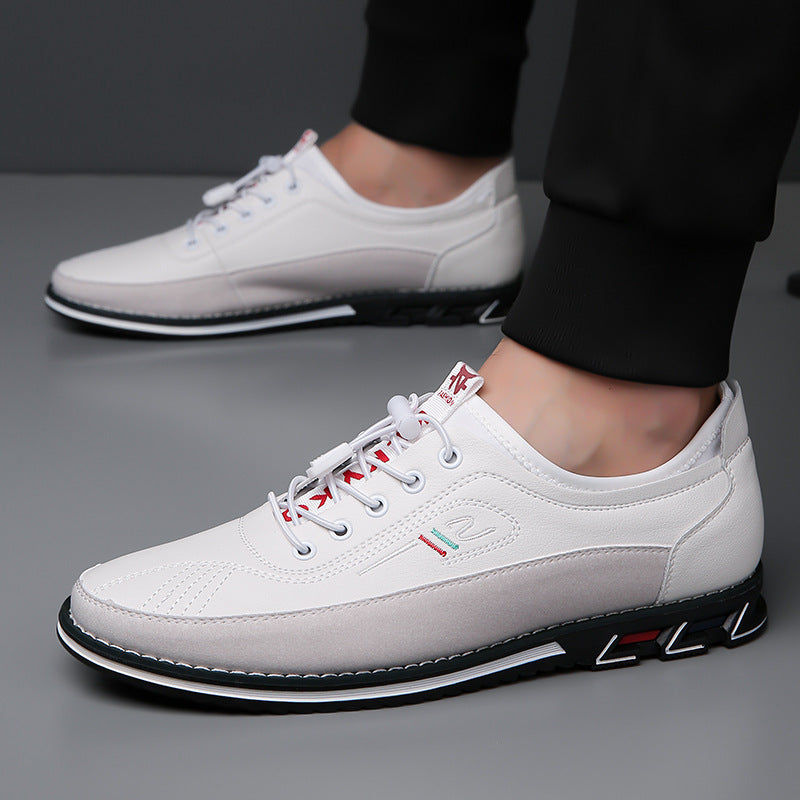 Aaron - Lässige rutschfeste Ledersneaker für Herren