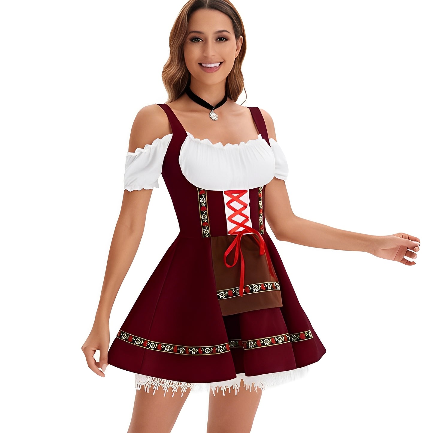 Adella - Stilvolles Oktoberfest-Dirndl-Minikleid für Damen