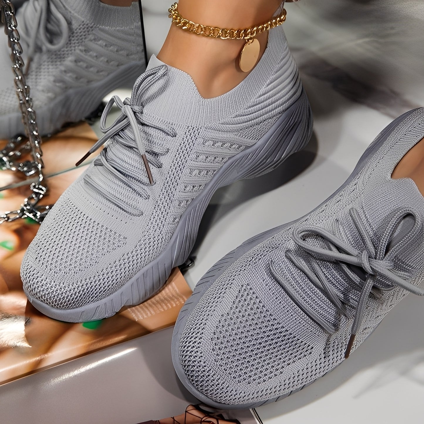 Eleanore - Freizeitschuhe mit dicken Gummisohlen für Damen
