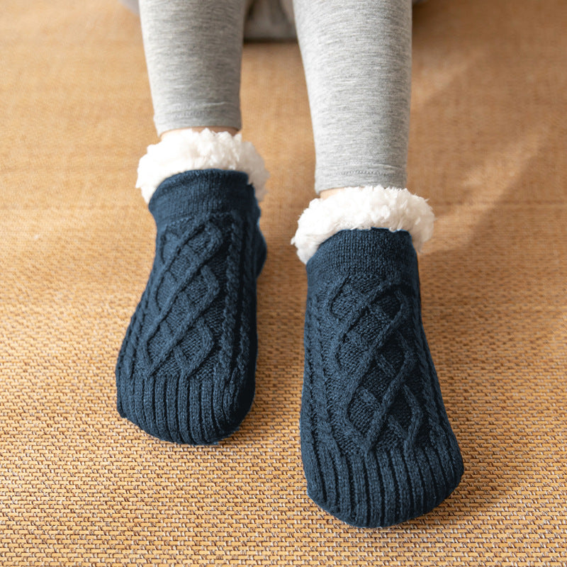 Raquel - Warme, rutschfeste Plüschsocken für Damen für den Winter