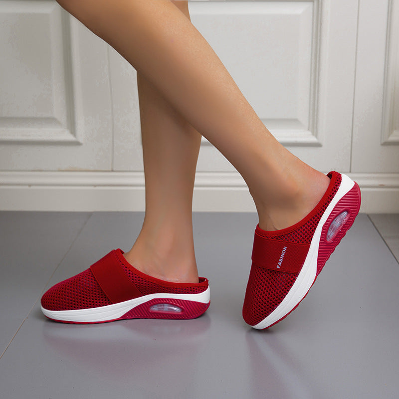 Wendi - Orthopädische Slip-On-Keilsandalen für Damen