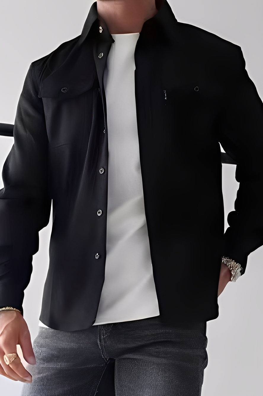 David - Lässiges Hemd mit Taschen für Herren