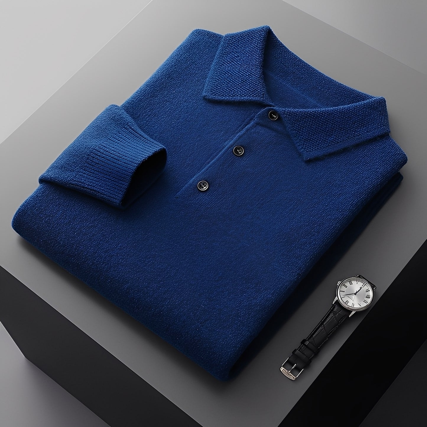 Romilly - Formeller Kaschmir-Polopullover für Herren