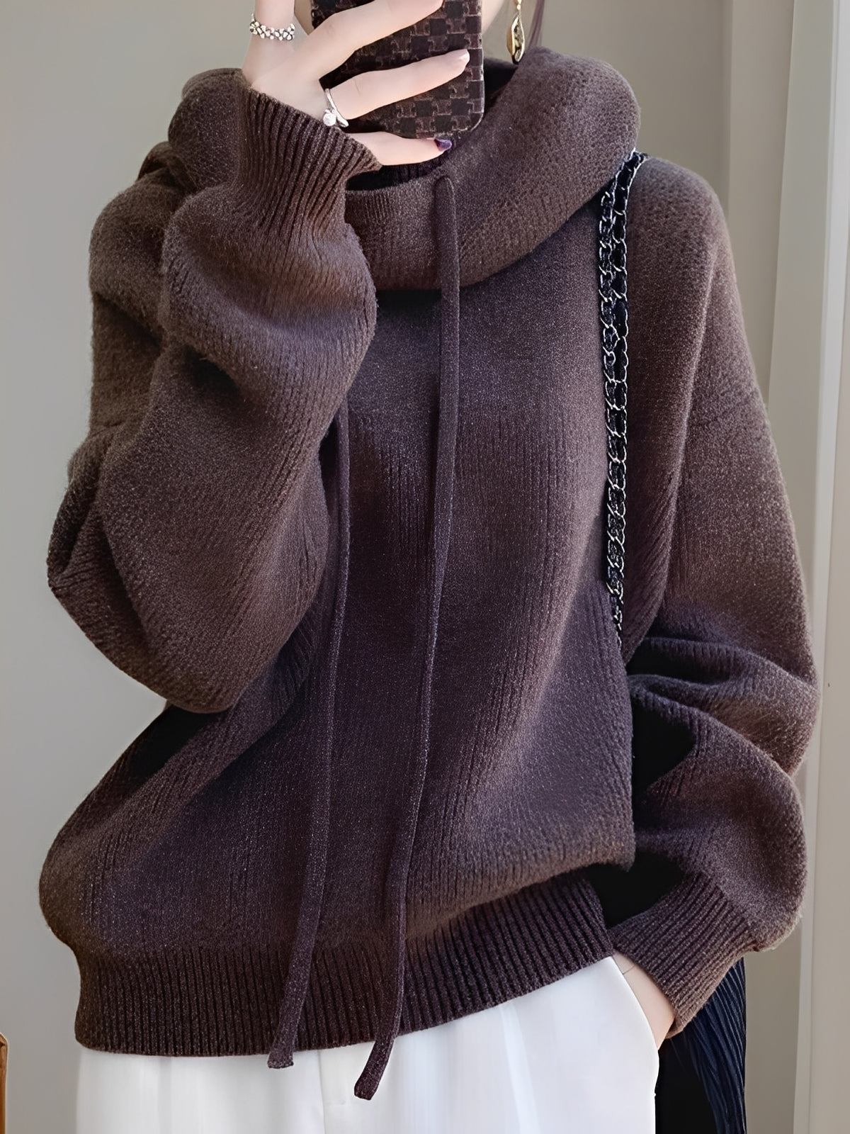Roxane - Warmer, weicher Woll-Hoodie für Damen