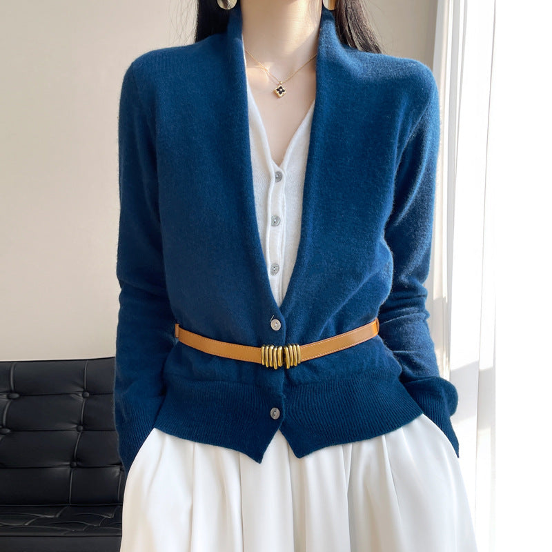 Jayleen - Lässiges Strickoberteil mit Knöpfen für Damen