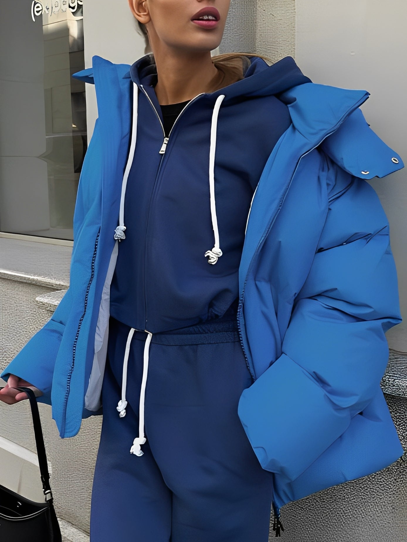 Nikole - Kurze, wattierte Kapuzenjacke für Damen