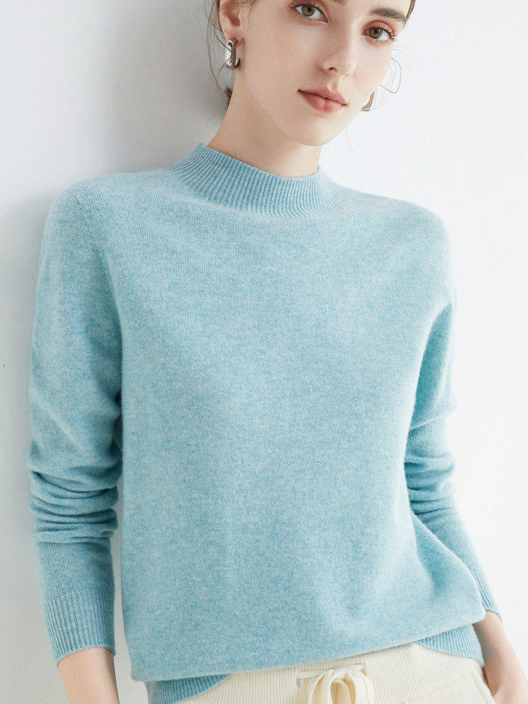 Rhoda - Einfacher Strickpullover aus Kaschmir für Damen