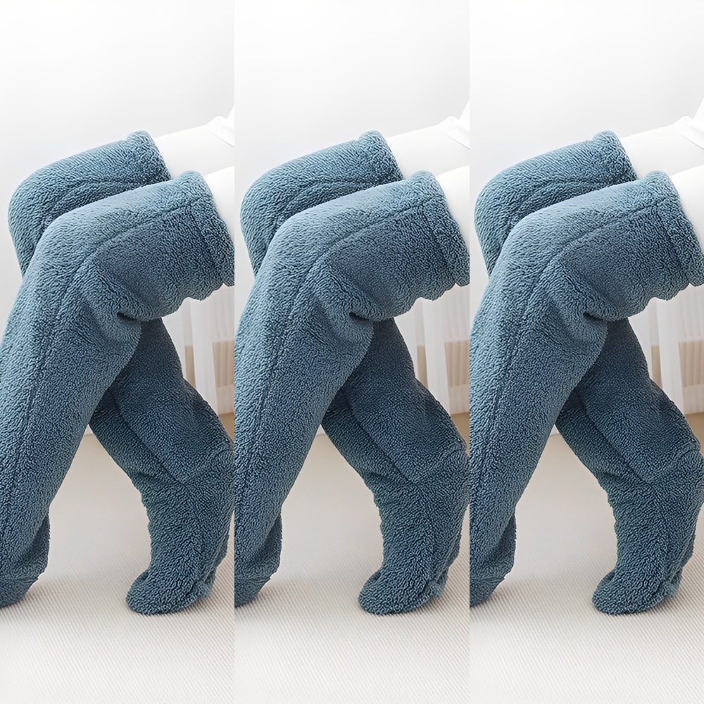Camellia - Warme, überknielange Wintersocken für Damen