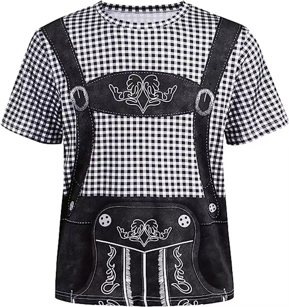 Dexter - Oktoberfest-T-Shirt mit festlichem Aufdruck für Herren
